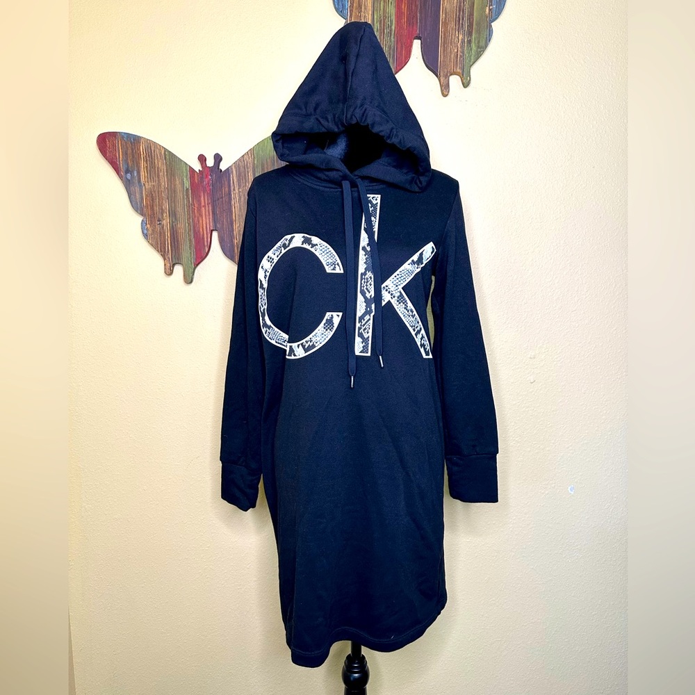 Calvin Klein Hoodie Sweatshirt Dress